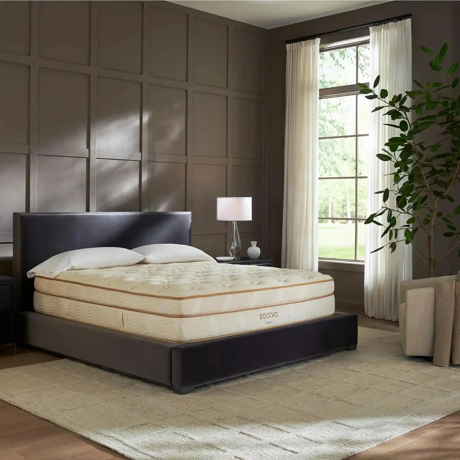 Saatva Zenhaven Latex Mattress showing the Luxury Plush comfort experience